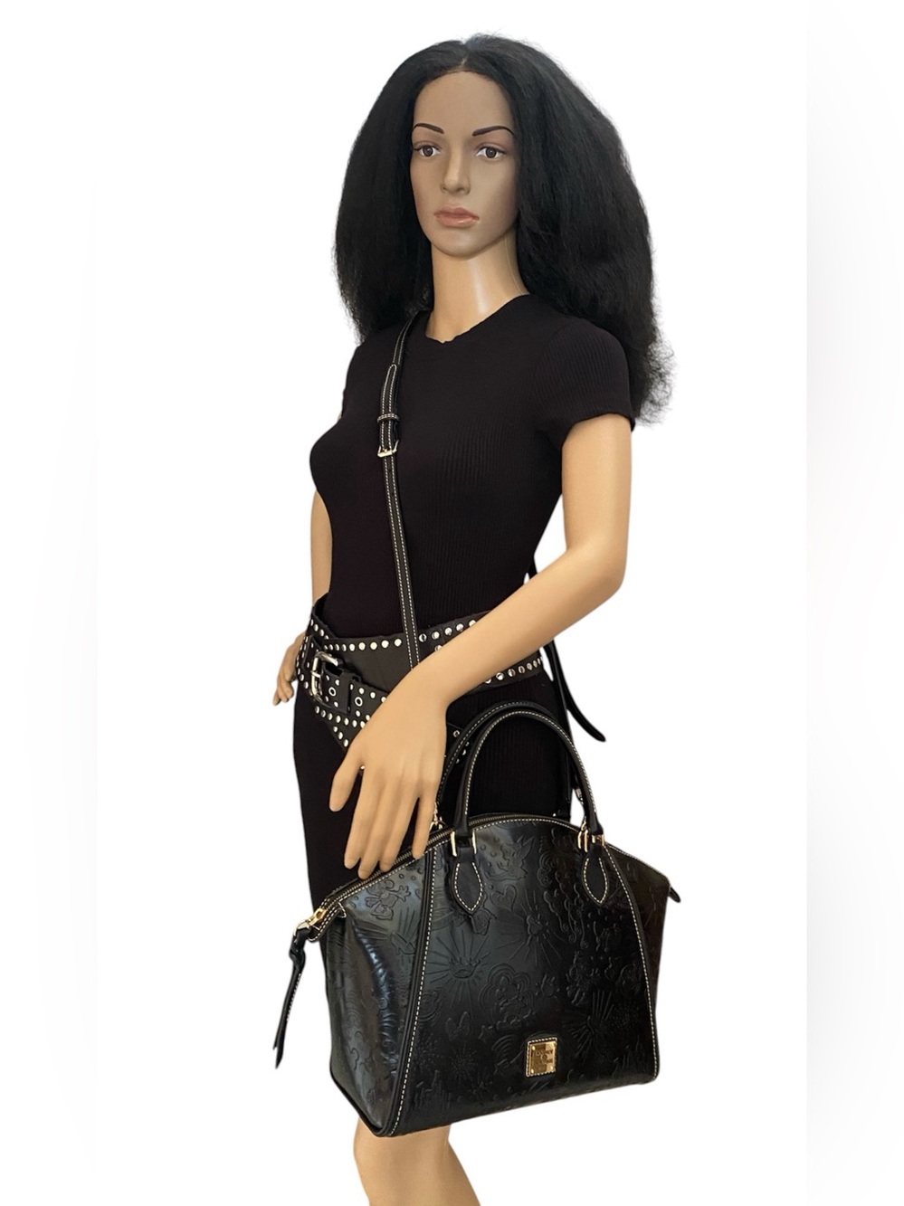 Dooney and Bourke Disney parks icon sketch embossed leather tote - Picture 11 of 11
